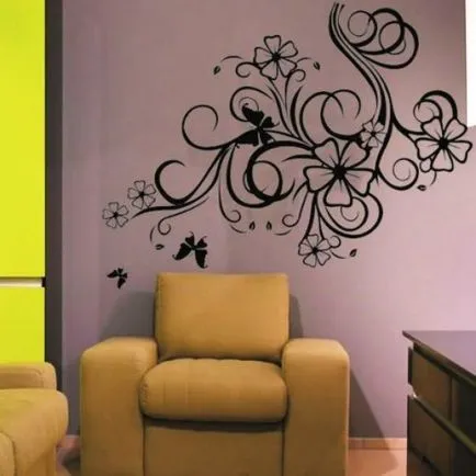 színes stencil a falon nyomtatni, gravír és borítja!