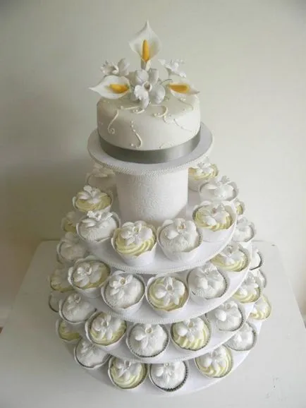 Cake torta az esküvő - féle sütemény, tippeket választotta a recept és videó (fotó) Cake torta az esküvő - féle sütemény, tippeket választotta a recept és videó