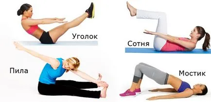 Gyakorlatok, hogy távolítsa el hasi zsír és fél egy hétig