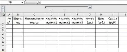 Hogyan lehet elrejteni sejtek excel
