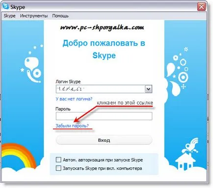 Hogyan lehet visszaállítani a jelszót skype, ha elfelejtett