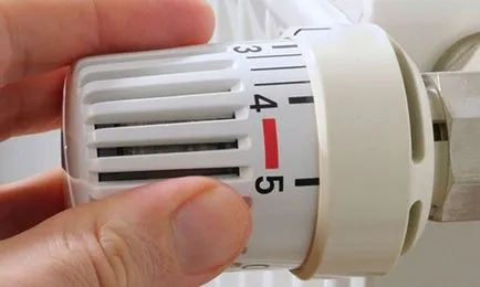 Szerelési fűtési radiátor termosztát (termosztát) Beállítása a termosztát a fűtés radiátor