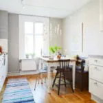 A kifejező design a konyhában a zöld (50 fotó)