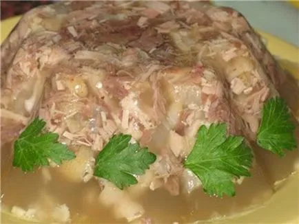 Kocsonya - recept a házi zselésítve hús (Recept gyors aszpikos) Kocsonya - recept a házi zselésítve hús