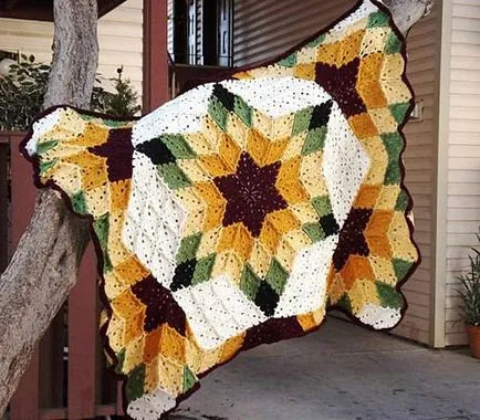 Kötőtű és horgolt technika patchwork (feldolgozás motívumok és kapcsolatuk)