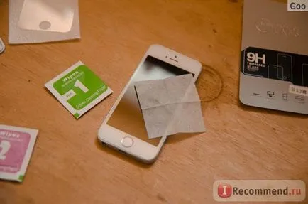 Védőüveg képernyőn a képernyő védő üveg 9h edzett iPhone 5, 5 mp - «biztonsági üveg