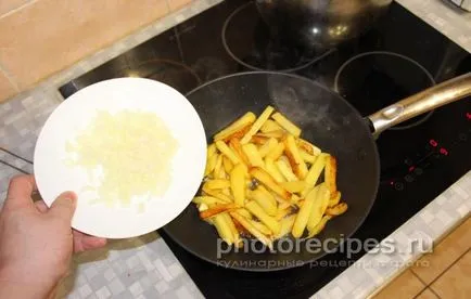 Sült burgonya gombával - fényképek receptek