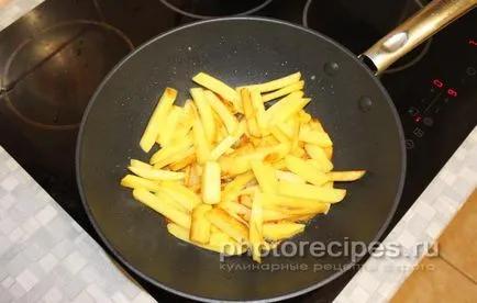 Sült burgonya gombával - fényképek receptek