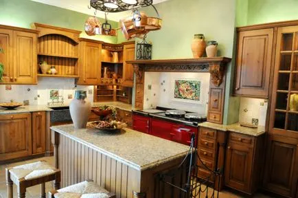 Zöld Konyha - fotók a legjobb ötletek, hogyan kell díszíteni a tervezés és a mérkőzés színek