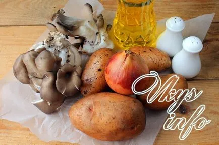 Rántott laskagomba burgonya recept fényképpel (sült) Rántott laskagomba burgonya recept egy fotó