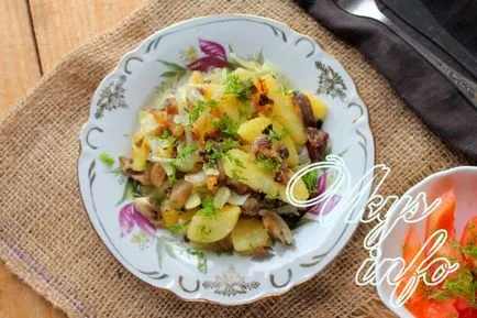 Rántott laskagomba burgonya recept fényképpel (sült) Rántott laskagomba burgonya recept egy fotó