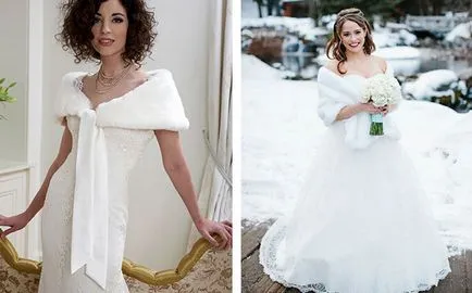 Téli esküvő a menyasszony gyönyörű szigetelni (Wedding) Téli esküvő a menyasszony szépen szigetelje