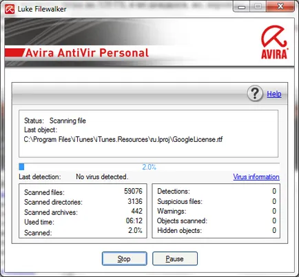 Avira AntiVir Personal meg