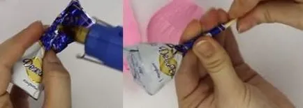 Kosarak édesség kezével