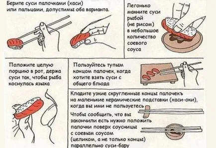 Hogyan enni sushi ízletes Hogyan enni sushi ízletes