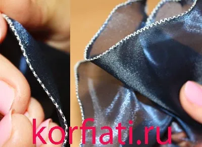 Hogyan kezeljük a sifon szélén