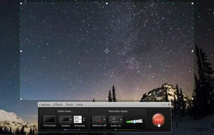 Camtasia felvevő, amely