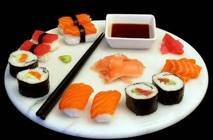 Hogyan enni sushi pálcika
