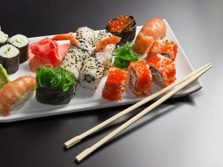 Hogyan enni pálcikával sushi