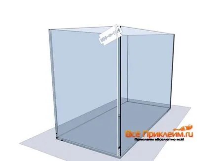Akvárium készült saját kezűleg Akvárium készült saját kezűleg