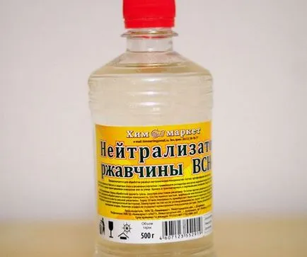 Hogyan lehet eltávolítani a rozsdát a kocsiszekrény