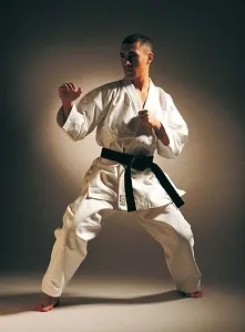 Karate öv, mint egy nyakkendő