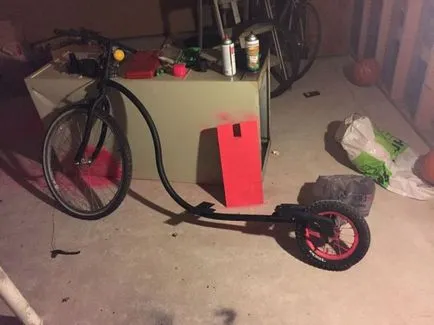 Házi robogót régi kerékpár saját kezűleg (robogó) Házi robogót régi kerékpár saját kezűleg