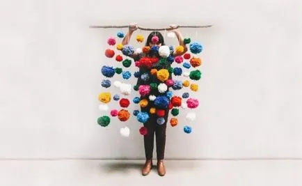 Hogyan lehet pom-poms fonalból