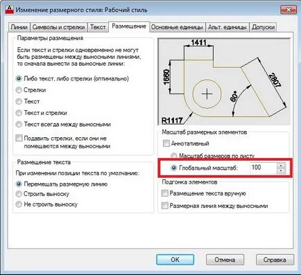 Hogyan változtassuk meg a méretet AutoCAD