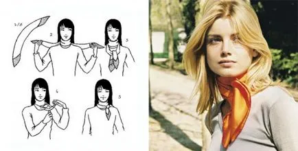 Hogyan lehet lekötni egy sál női