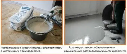 Önterülő padló, hogyan kell csinálni Önterülő padló, hogyan kell csinálni