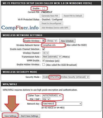 Wifi router, hogyan kell engedélyezni