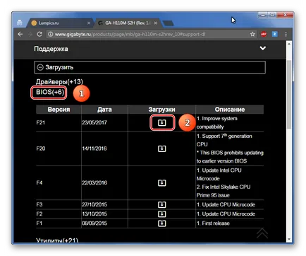 Hogyan BIOS on gigabyte