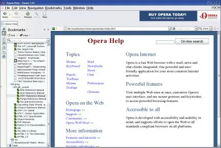 Firefox, mint az opera