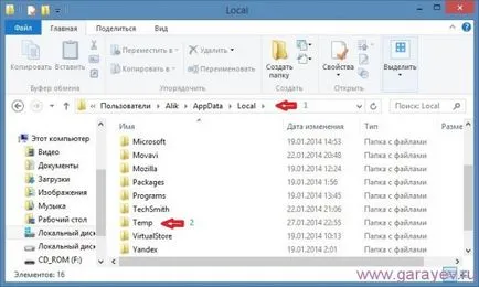 Mi egy mappát AppData