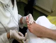 A készülék a pedikűr otthon