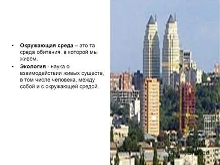 Mi ökológia bemutatása