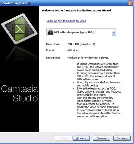 Camtasia felvevő, amely