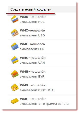 Hogyan kell megnyitni egy számlát WebMoney