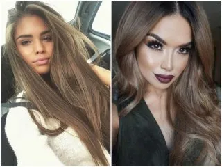 Színes haj festékek Brown