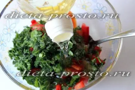 Saláta paradicsom és uborka paprika