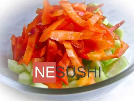 Saláta paradicsom és uborka paprika