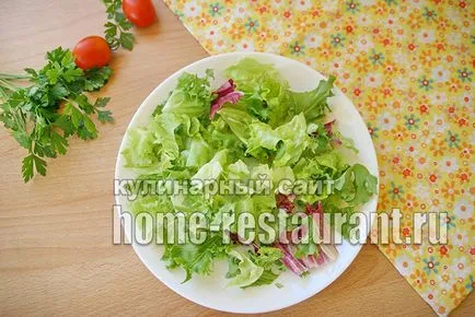 Garnélarák saláta koktélparadicsommal Garnélarák saláta koktélparadicsommal