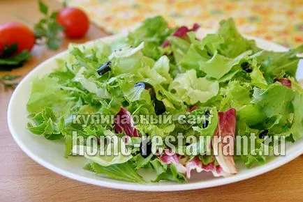 Garnélarák saláta koktélparadicsommal Garnélarák saláta koktélparadicsommal