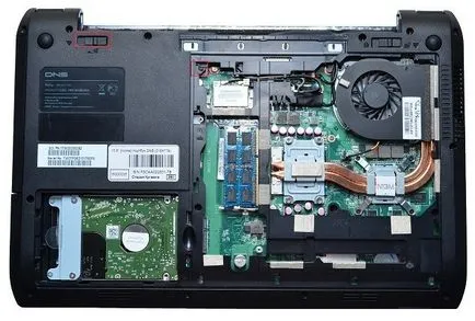 laptop belsejében