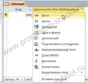 Hogyan készítsünk egy táblázatot hozzáférés Hogyan készítsünk egy táblázatot hozzáférés