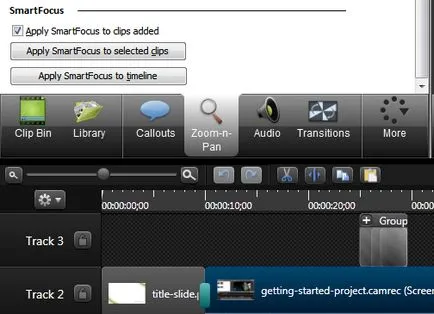 Camtasia felvevő, amely