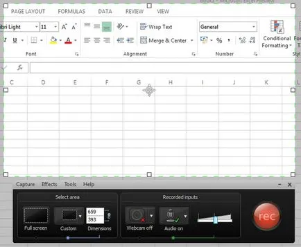 Camtasia felvevő, amely