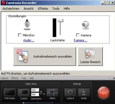 Camtasia felvevő, amely