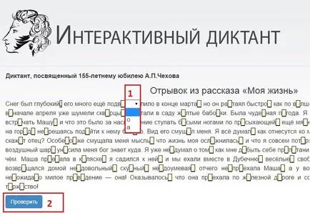 Szolgáltatás 3 interaktív dictations